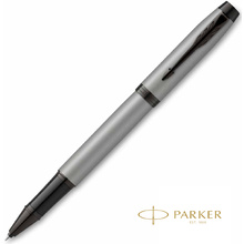 Ручка-роллер Parker "IM Achromatic T317", 0.5 мм, серый, черный, стерж. черный