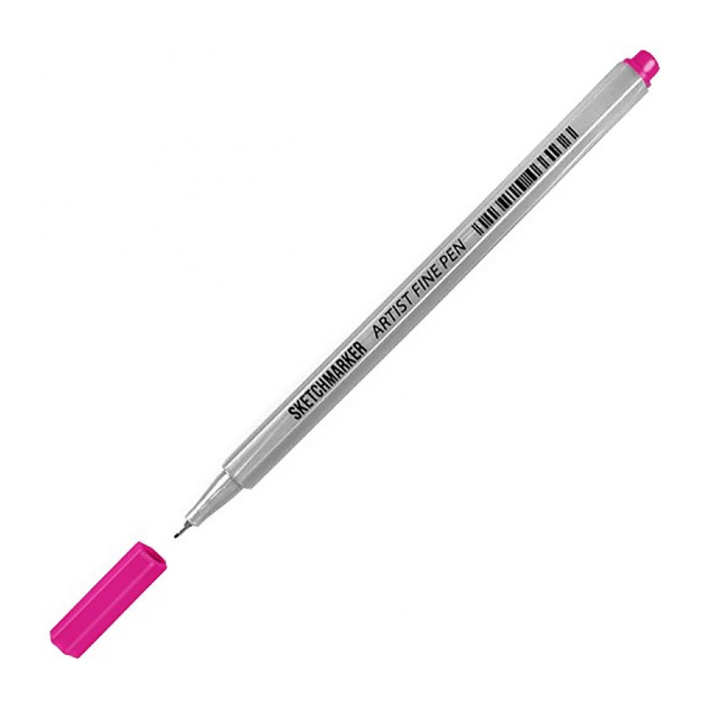 Ручка капиллярная "Sketchmarker", 0.4 мм, розовый флуоресцентный