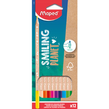 Цветные карандаши Maped "Smiling Planet", 12 цветов