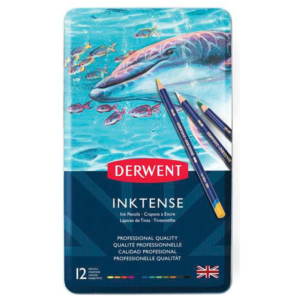 Набор акварельных карандашей "Inktense", 12 цветов - 2