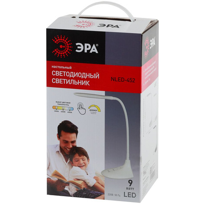 Светильник настольный ЭРА "NLED-452-9W-BK", черный - 9