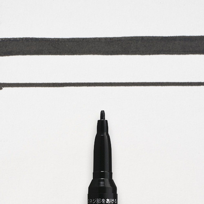 Маркер перманентный "Pen-Touch", F, черный - 2