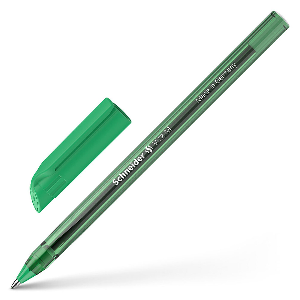 Ручка шариковая "Schneider Vizz M", зеленый, стерж. зеленый