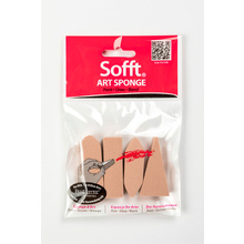 Губка натуральная (спонж) "Sofft Art Sponge Bar", 4 шт