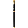 Ручка-роллер Parker "IM Black Lacquer GT", 0.5 мм, черный, золотистый, стерж. черный - 3