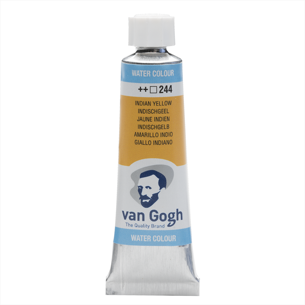 Краски акварельные "Van Gogh", 244 индийский желтый, 10 мл, туба