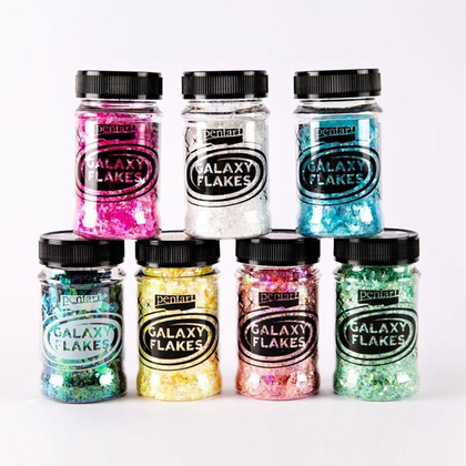 Хлопья декоративные "Pentart Galaxy Flakes", 15 г, коричневый Марс - 3