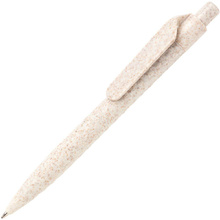 Ручка шариковая автоматическая "Wheat Straw", 1.0 мм, белый, стерж. синий