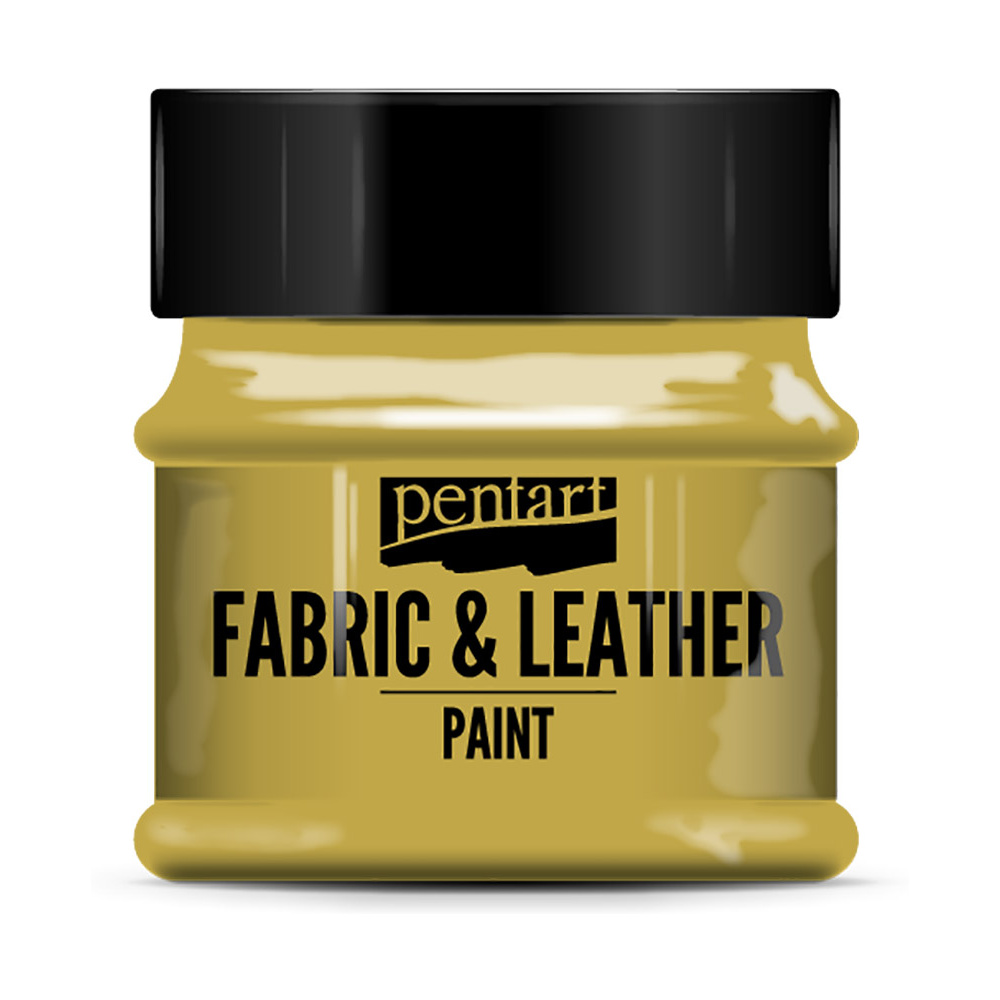 Краска для текстиля "Pentart Fabric & Leather paint", 50 мл, золото