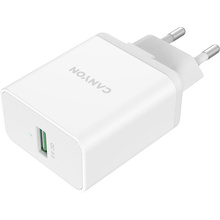 Адаптер питания "CANYON CNE-CHA24W" QC3.0, белый