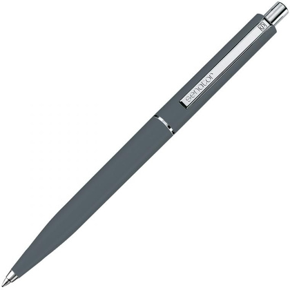 Ручка шариковая автоматическая "Senator Point Polished", 1.0 мм, антрацит, стреж. синий