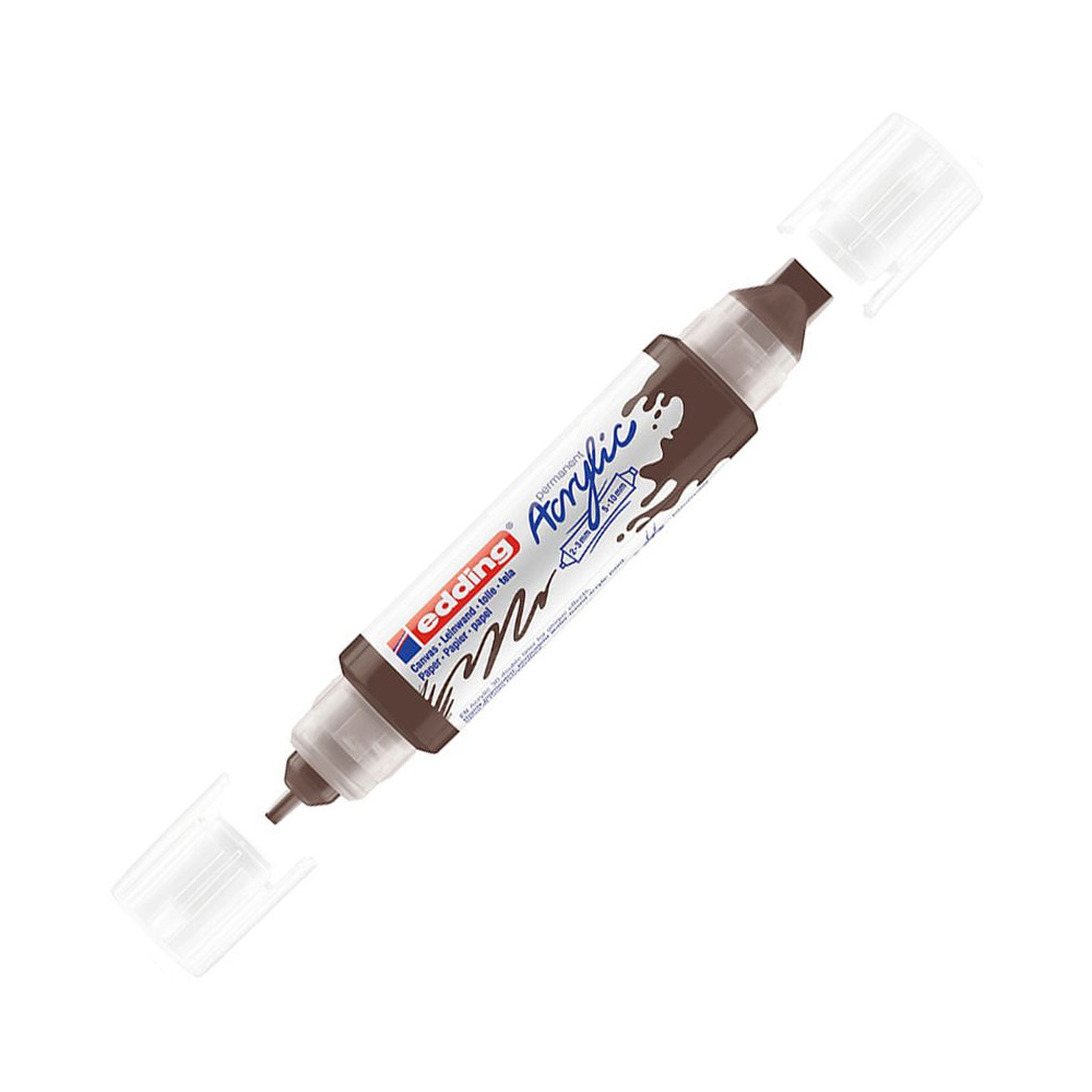 Маркер акриловый "Edding 3D Double Liner", шоколад