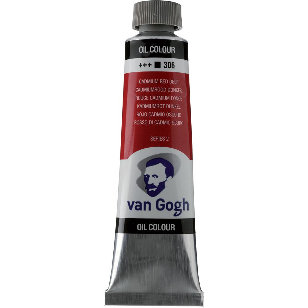 Краски масляные "Van Gogh", 306 кадмий красный насыщенный, 40 мл, туба