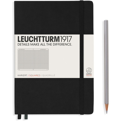 Блокнот "Leuchtturm1917. Classic", А5, 125 листов, клетка, черный