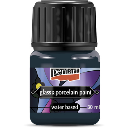 Краски для стекла и керамики "Pentart Glass&Porcelain", 30 мл, бирюзово-синий