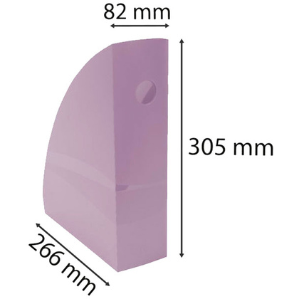 Лоток для бумаги вертикальный Exacompta "Aquarel", лиловый - 4