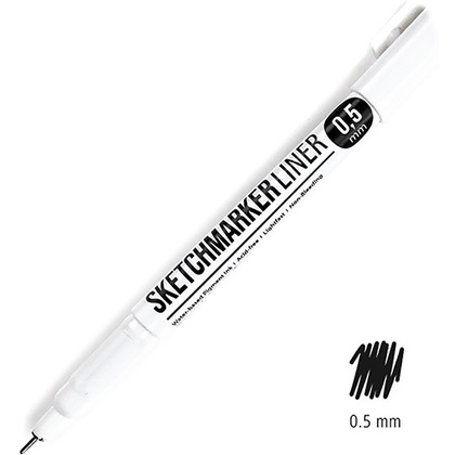 Ручка капиллярная "Sketchmarker", 0.5 мм, черный