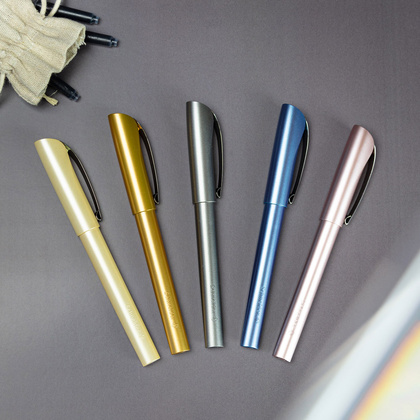 Ручка перьевая "Schneider Ceod Shiny", M, пудровый розовый, патрон синий - 6
