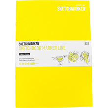 Скетчбук "Sketchmarker marker line", 17.6x25 см, 160 г/м2, 16 листов, лимонный