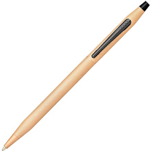 Ручка шариковая автоматическая "Cross Classic Century Brushed Rose-Gold PVD", 0.7 мм, розовое золото, черный, стерж. черный