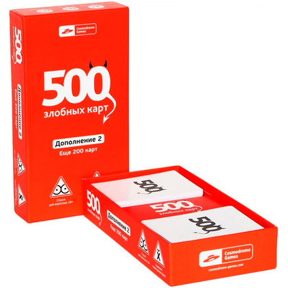 Игра настольная "500 Злобных карт. Дополнение 2. Набор Красный " - 2