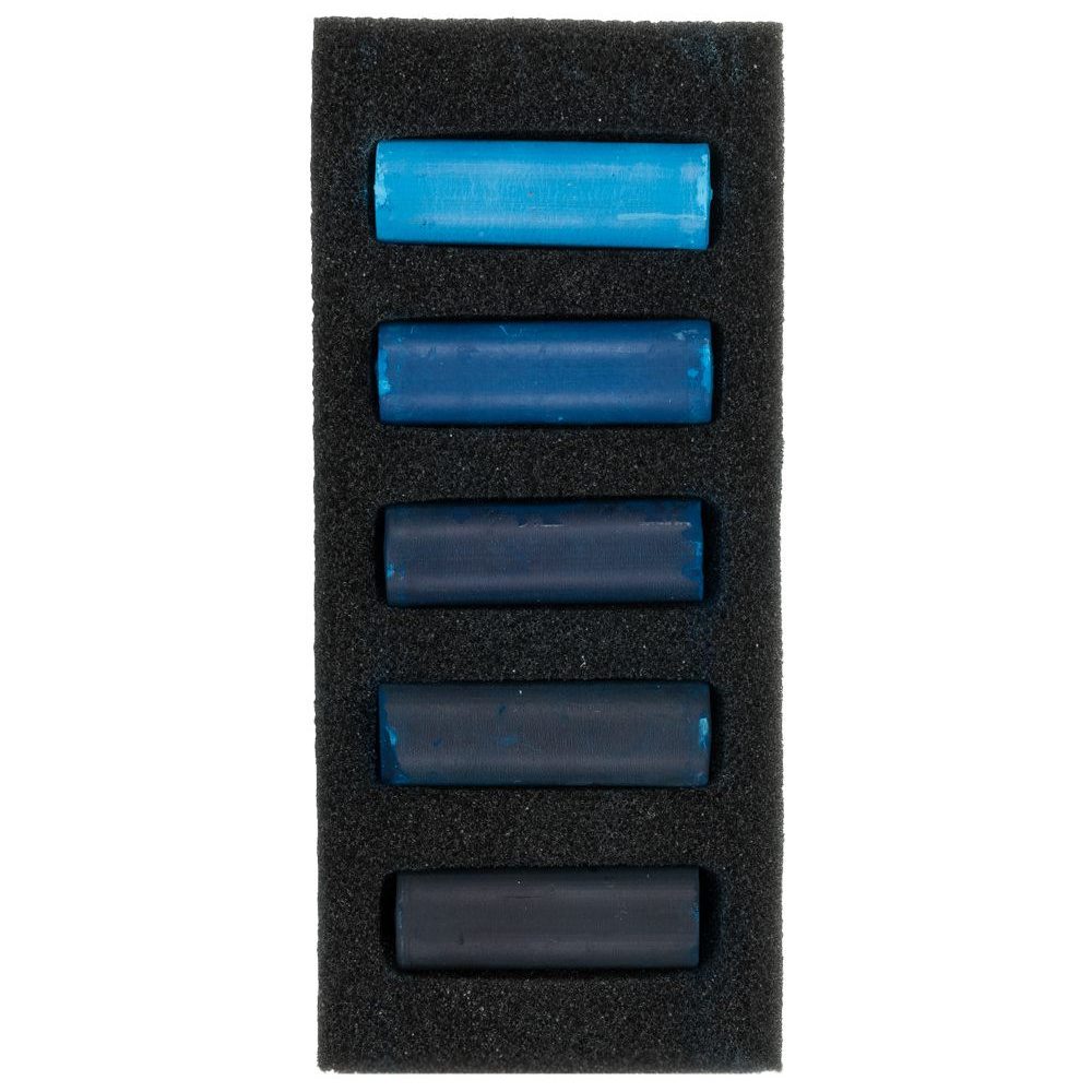 Набор мягкой пастели "Rembrandt Half Pastel", 5 цветов, теплые синие - 2