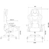 Кресло игровое Бюрократ VIKING "KNIGHT LT28 FABRIC", ткань, металл, серо-голубой  - 8