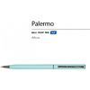 Ручка шариковая автоматическая "Palermo", 0.7 мм, нежно-голубой, серебристый, стерж. синий - 3