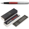 Ручка перьевая "Parker Jotter Kensington Red CT", M, красный, серебристый, патрон синий - 3