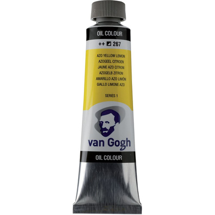 Краски масляные "Van Gogh", 267 желтый лимонный АЗО, 40 мл, туба