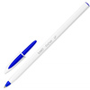 Ручка шариковая "Bic Cristal Up", 0.35 мм, белый, синий, стерж. синий - 2