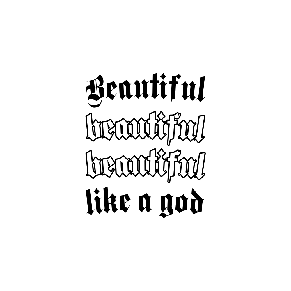 Костер для стаканов "Beautiful like god" - 2