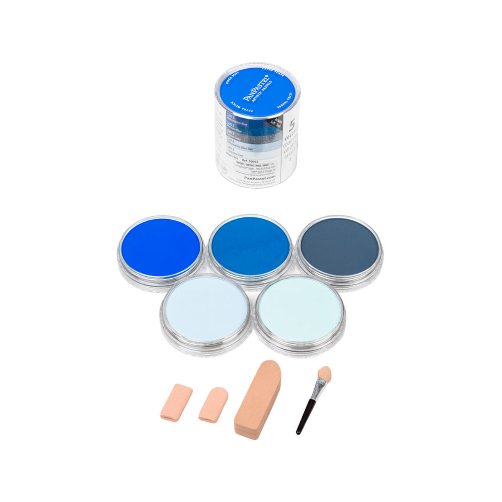 Ультрамягкая пастель "PanPastel Blues Set", 5 цветов