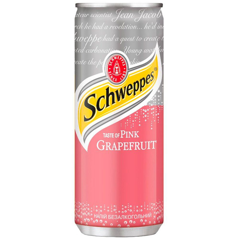 Напиток "Schweppes", со вкусом розовый грейпфрут, 0.33 л