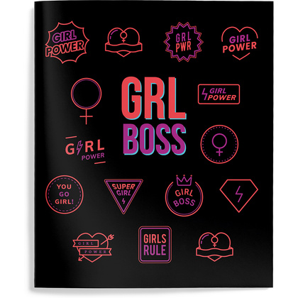 Тетрадь "Girl Power", А5, 48 листов, клетка, ассорти - 5