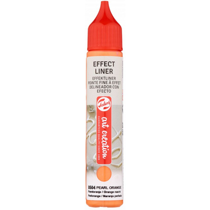 Контур декоративный "EFFECT LINER", 28 мл, 8504 оранжевый жемчужный