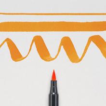 Маркер акварельный "Koi Color Brush", оранжевый