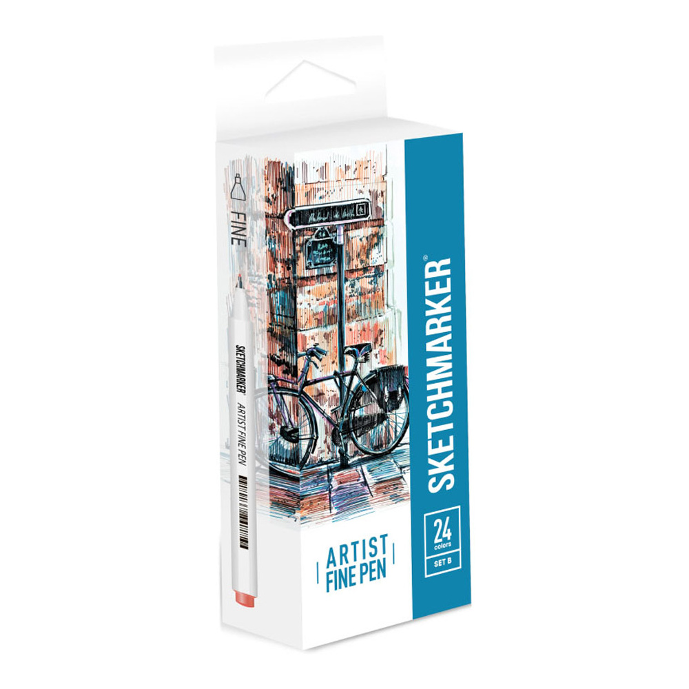 Ручки капиллярные "Sketchmarker. Basic 2", 24 шт.