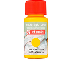 Краски декоративные "INDOOR & OUTDOOR", 50 мл, 2004 желтый солнечный