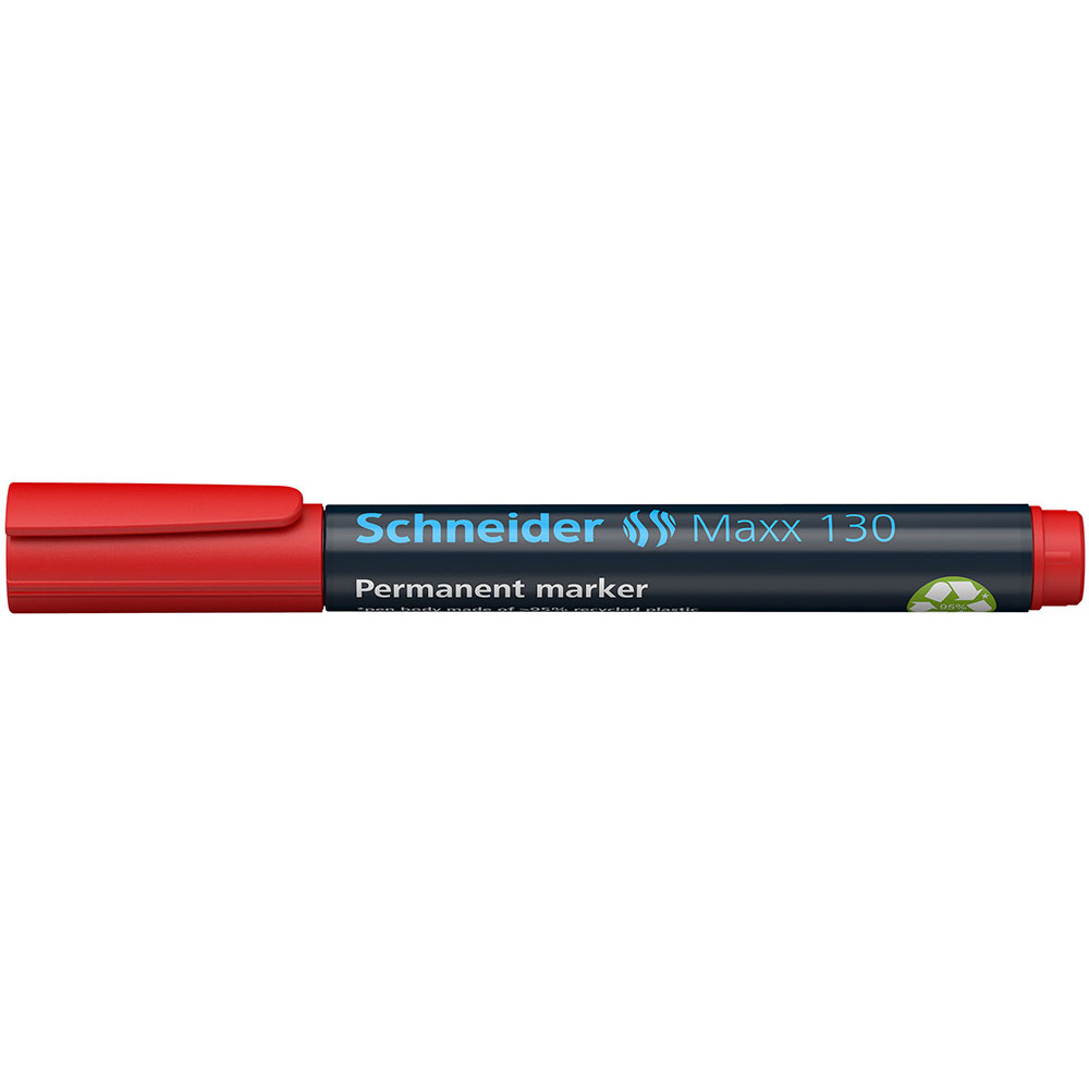 Маркер перманентный "Schneider Maxx 130", красный - 3