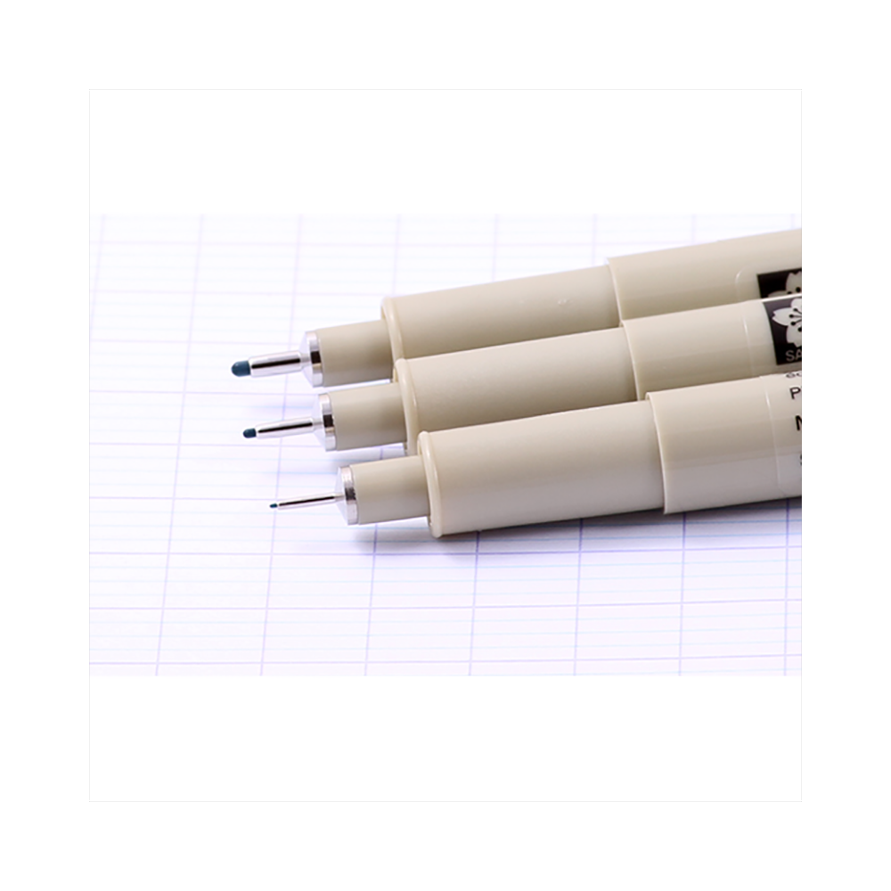 Ручка капиллярная "Pigma Micron", 0.5 мм, зелёный - 4