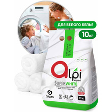 Порошок стиральный "Alpi Expert" для белого белья универсал, 10000 г, универсальный
