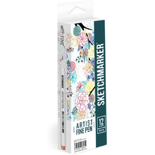 Ручки капиллярные "Sketchmarker. Basic 2", 12 шт.