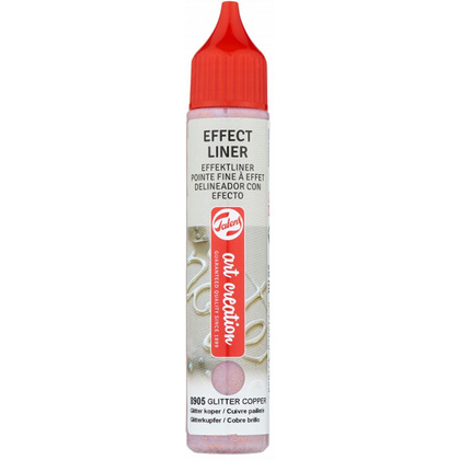 Контур декоративный "EFFECT LINER", 28 мл, 8905 медные блестки