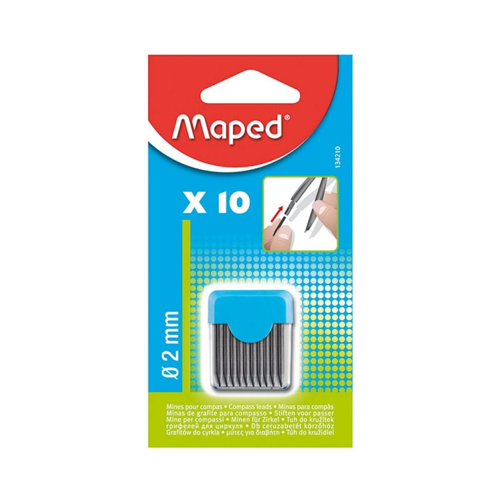 Грифель для циркуля Maped, 2 мм, 10 шт - 2