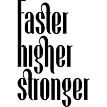 Костер для стаканов "Faster higher stronger"