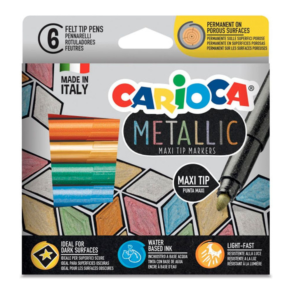 Фломастеры "Metallic", 6 шт