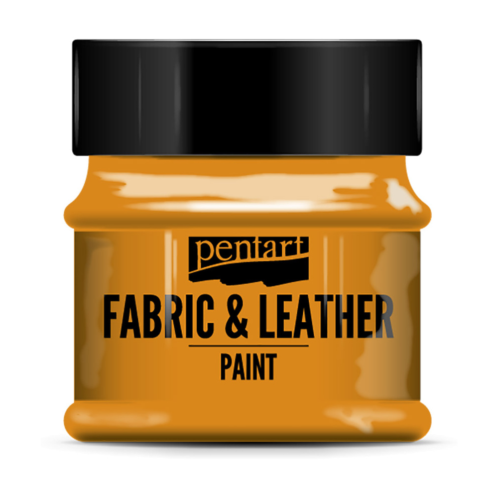 Краска для текстиля "Pentart Fabric & Leather paint", 50 мл, оранжевый