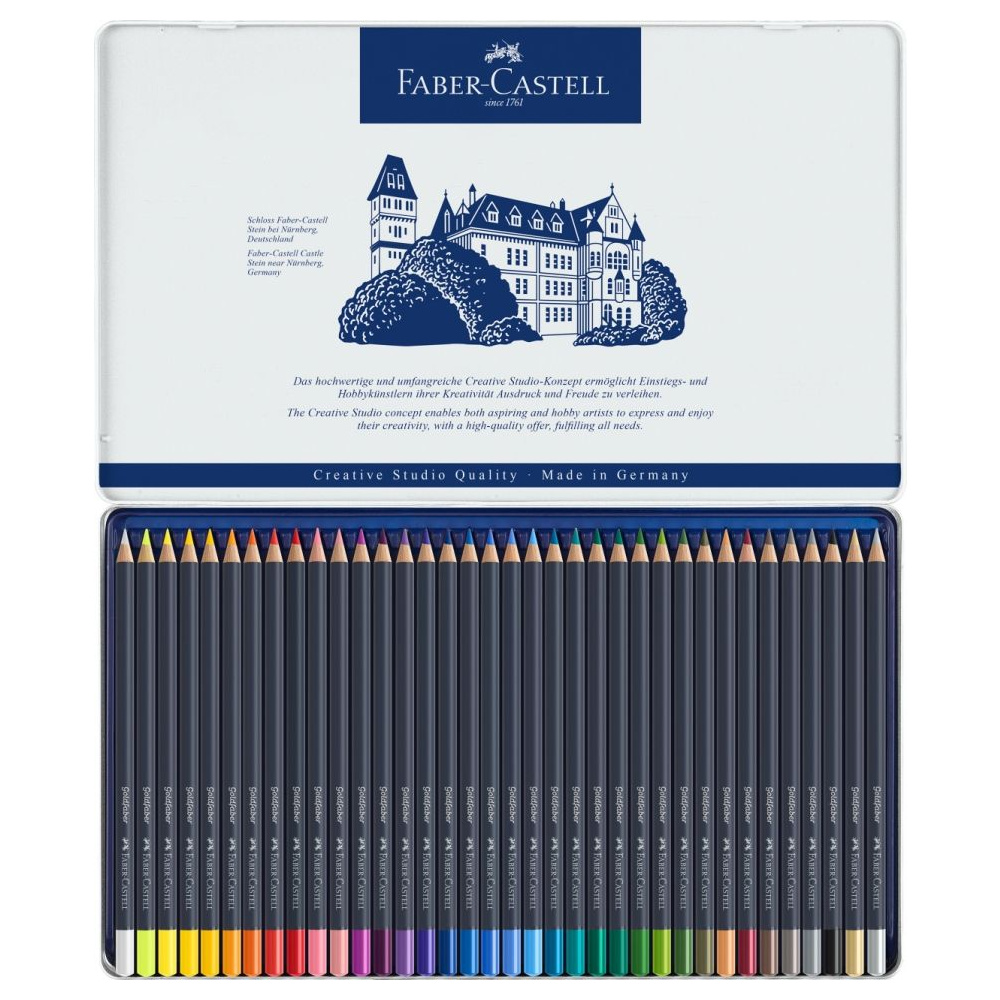 Карандаши цветные "Goldfaber", 36 шт., металлическая упаковка - 3