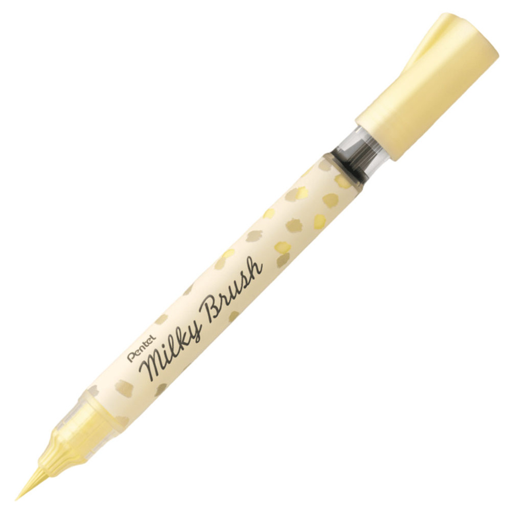 Маркер-кисть "Milky Brush", желтый пастельный